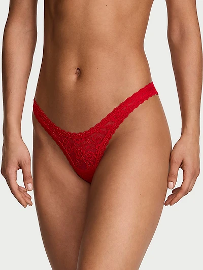 Lace Ultra-Mini Scoop Thong Panty