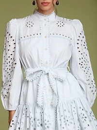 Cotton Broderie Anglaise Shirtdress