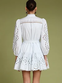 Cotton Broderie Anglaise Shirtdress