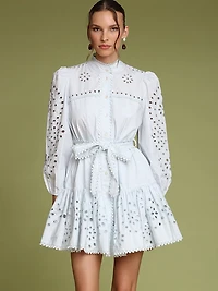 Cotton Broderie Anglaise Shirtdress