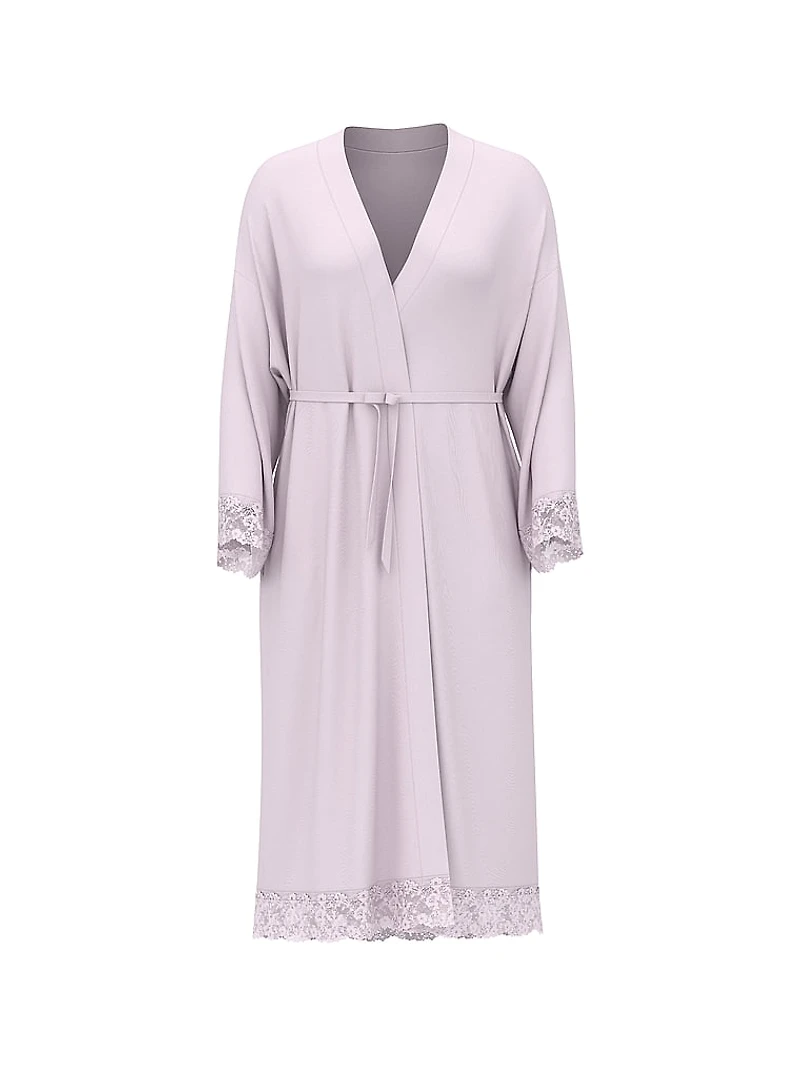 SoSoft™ Modal Lace-Trim Robe