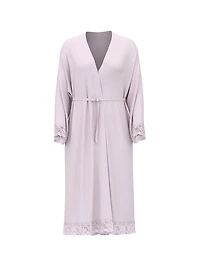 SoSoft™ Modal Lace-Trim Robe