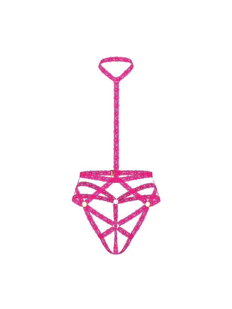 Rose Hardware Lace Strappy Naked Playsuit