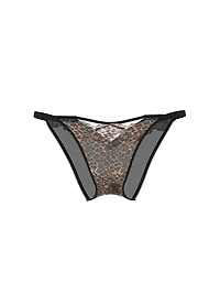 Geo Leo Embroidery String Brazilian Panty