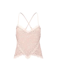 Lace Scallop-Hem Cami
