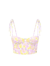 Bow-Strap Push-Up Tankini Top