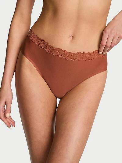 Body by Victoria Flex Lace-Trim Mid-Rise Bikini Panty