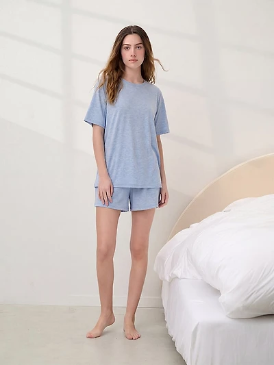 Organic Pima Tee Short Set