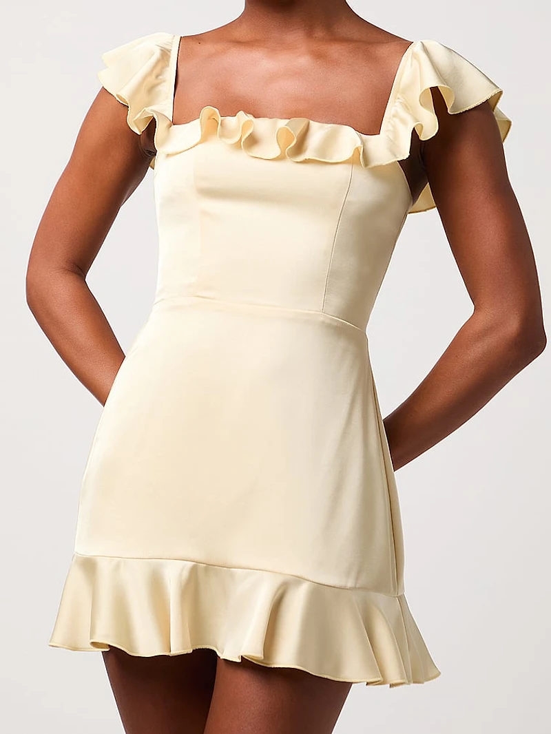 Sunny Ruffle Mini Dress