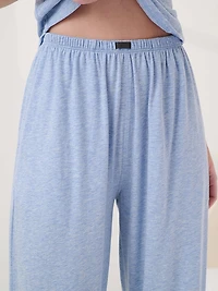 Organic Pima Straight-Leg Pajama Pant