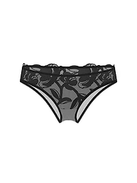 Pop Floral Embroidery Thong Panty
