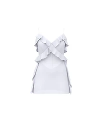 Sweet Melody Flutter Embellished Mini Slip Dress