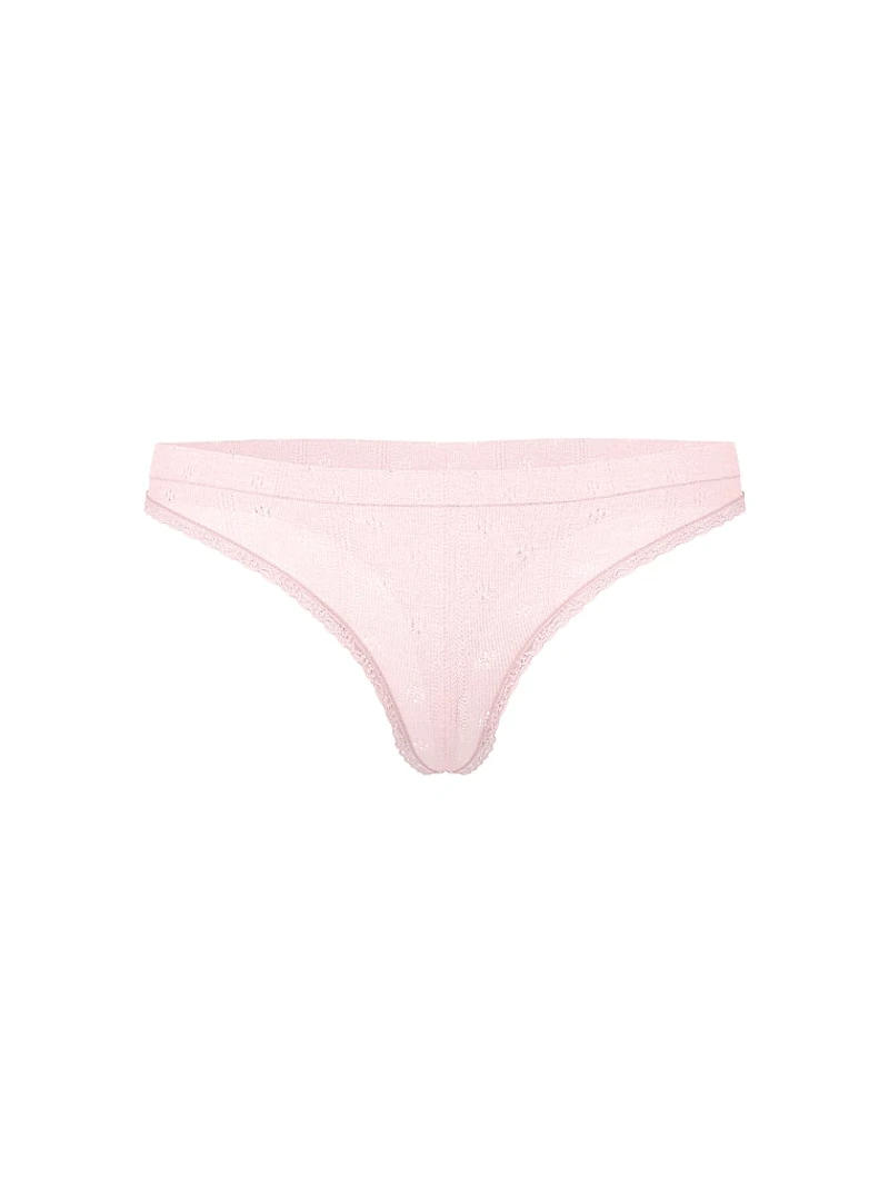 Seamless Stripe Thong Panty