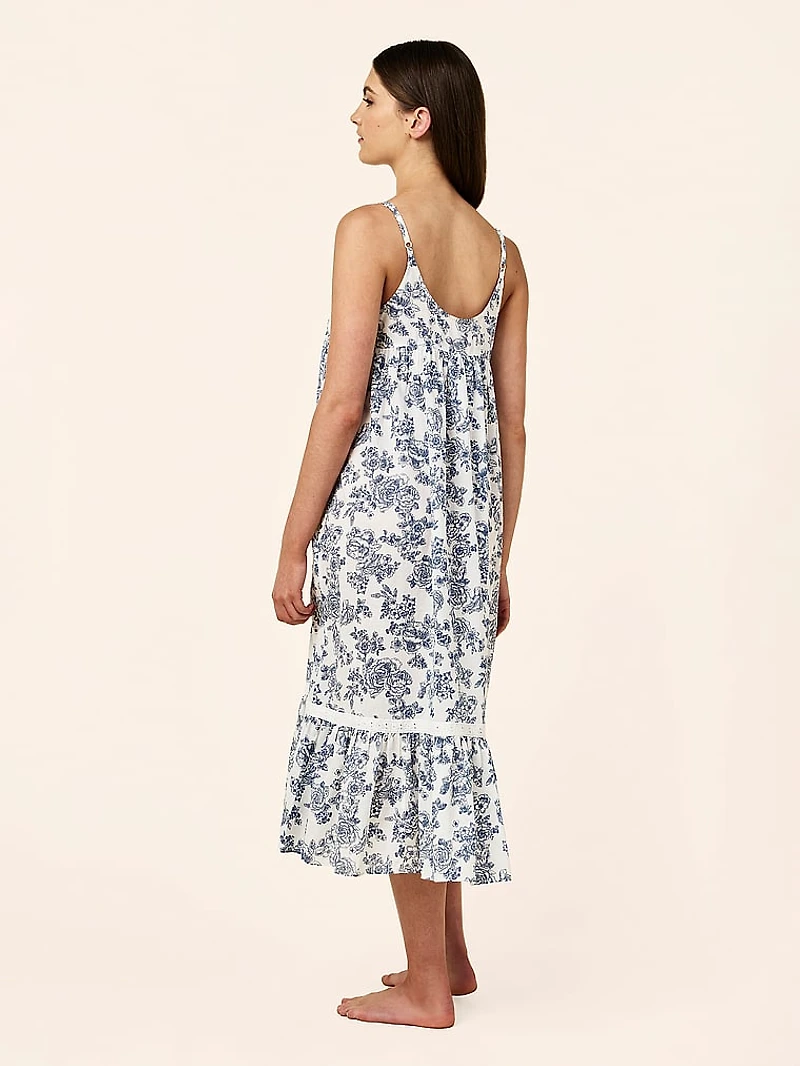 Nostalgia Strappy Lace-Trim Nightie