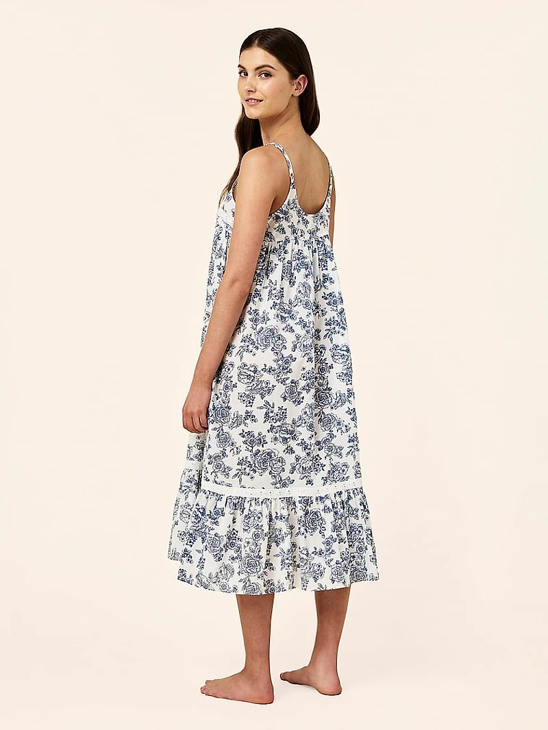 Nostalgia Strappy Lace-Trim Nightie