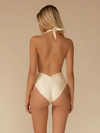 Cream Silkie Tropez One-Piece Swimsuit