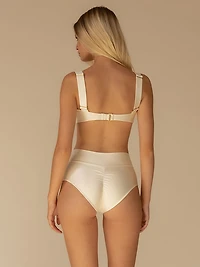 Cream Silkie Hayden Bikini Top