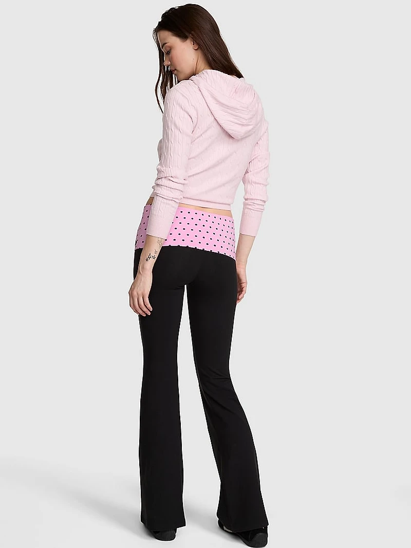 Mercer Cotton Foldover Flare Pant