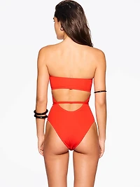 Orb Strapless One-Piece Swimsuit