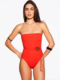 Orb Strapless One-Piece Swimsuit