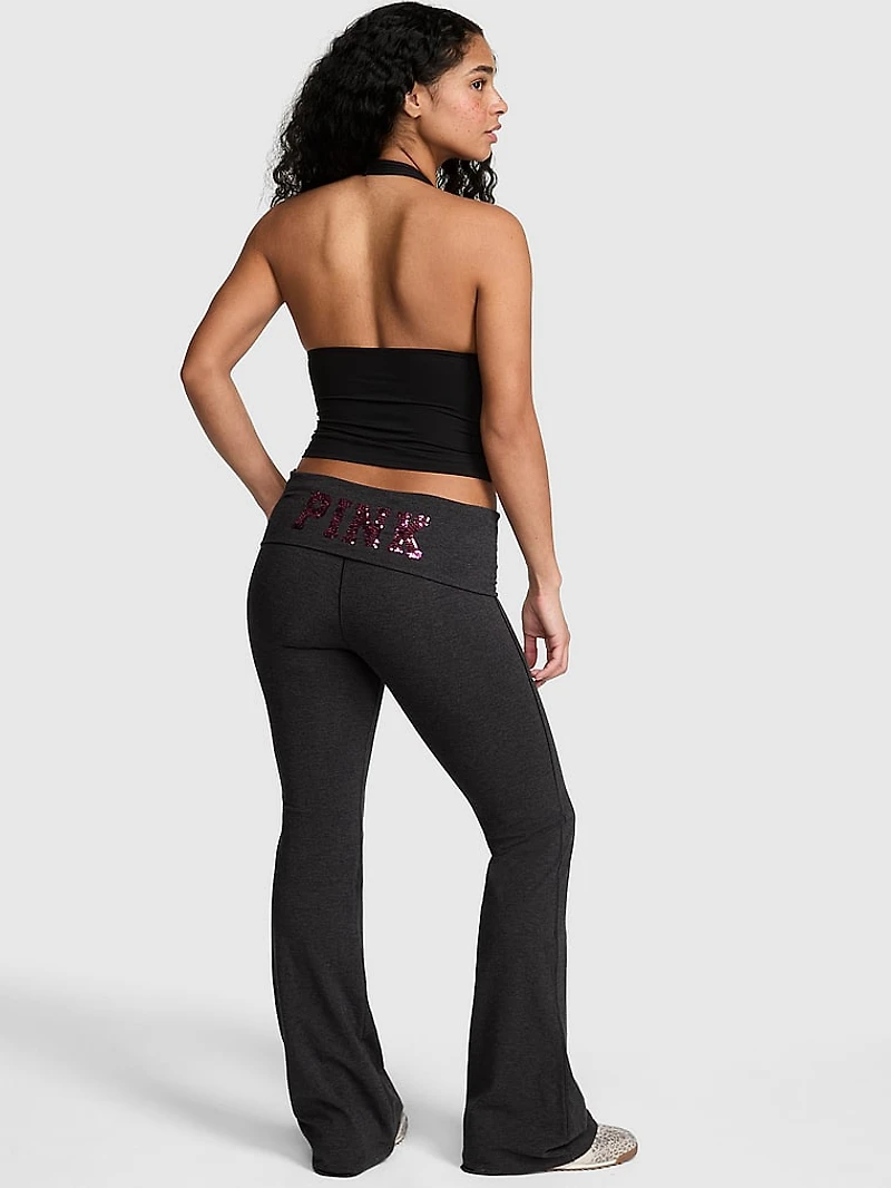 All-Day Cotton™ Foldover Flare Leggings