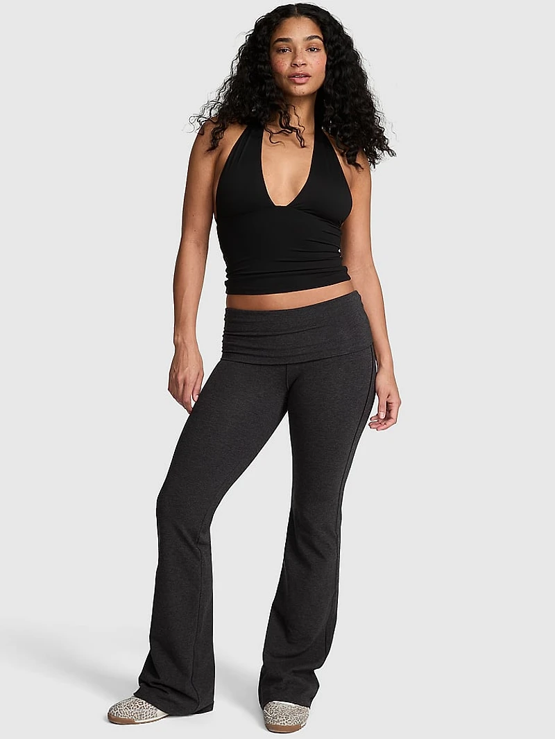 All-Day Cotton™ Foldover Flare Leggings