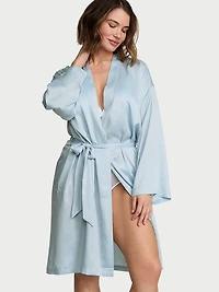 Signature Satin Midi Robe