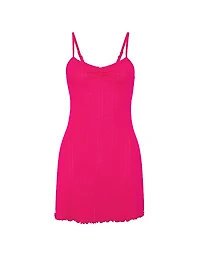 Pointelle Sweetheart Slip Dress