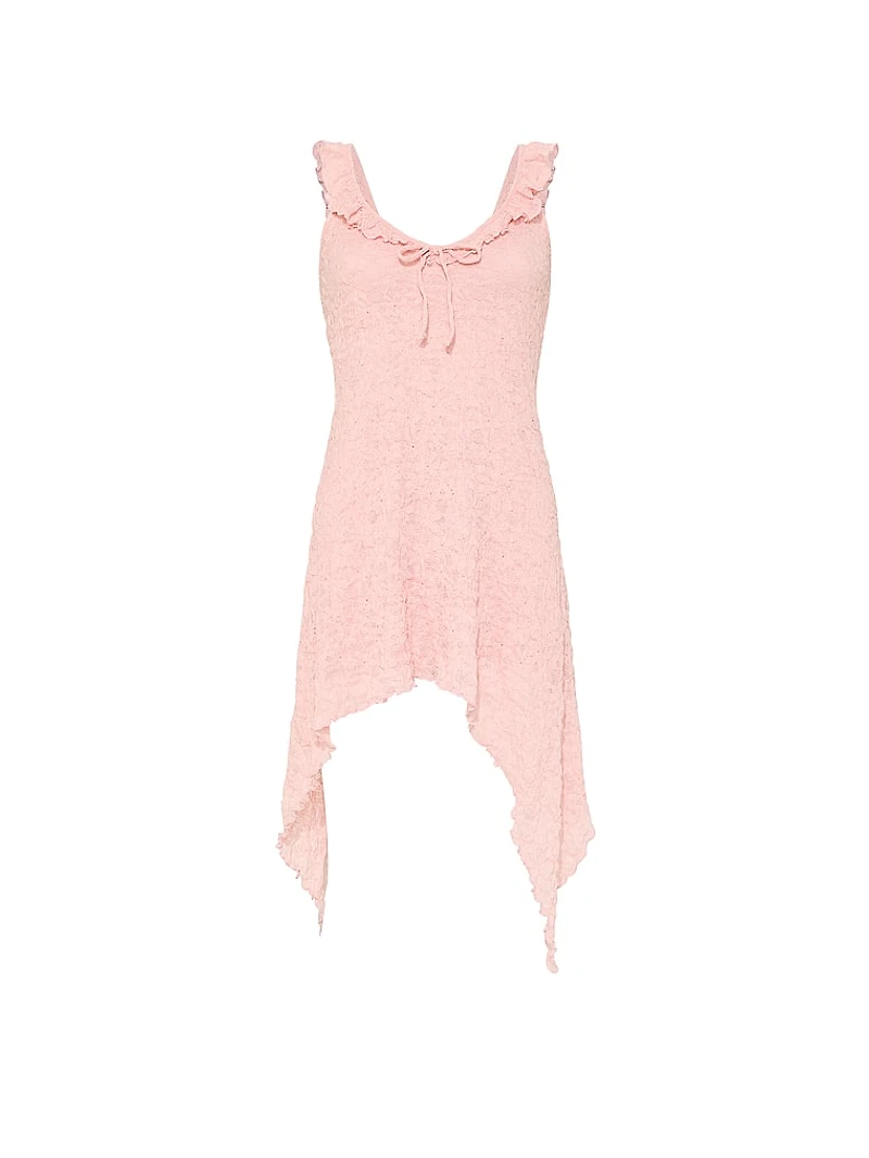 Handkerchief-Hem Midi Dress