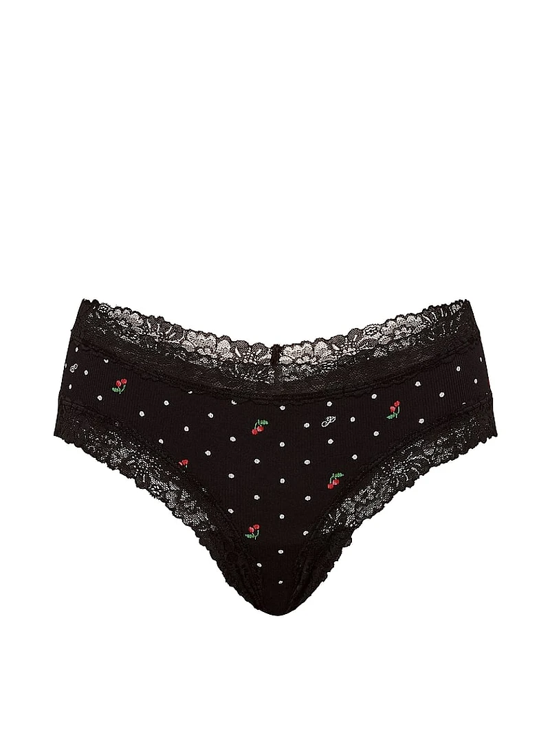 PINK Wink™ Lace-Trim Cheeky Panty