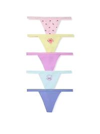 5-Pack Stretch Cotton V-String Panties