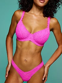 Lace Ultra-Mini Scoop Thong Panty