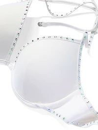 Bridal Bling Halter Push-Up Bikini Top