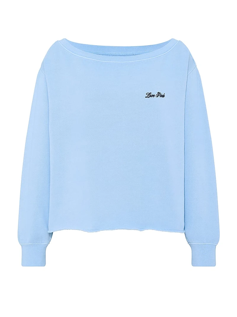 Campus Fleece™ Rib Off-The-Shoulder Sweatshirt