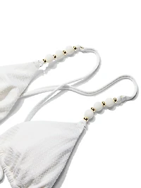Beach Beads Triangle Bikini Top