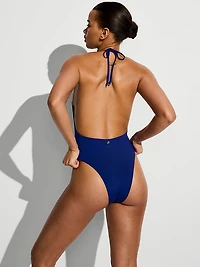 Brazilian Plunge One-Piece Swimsuit