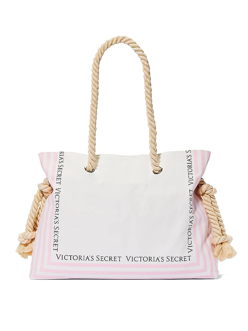 Rope Handle Slouchy Tote Bag