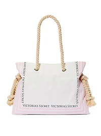 Rope Handle Slouchy Tote Bag