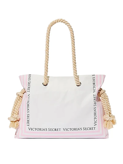 Rope Handle Slouchy Tote Bag