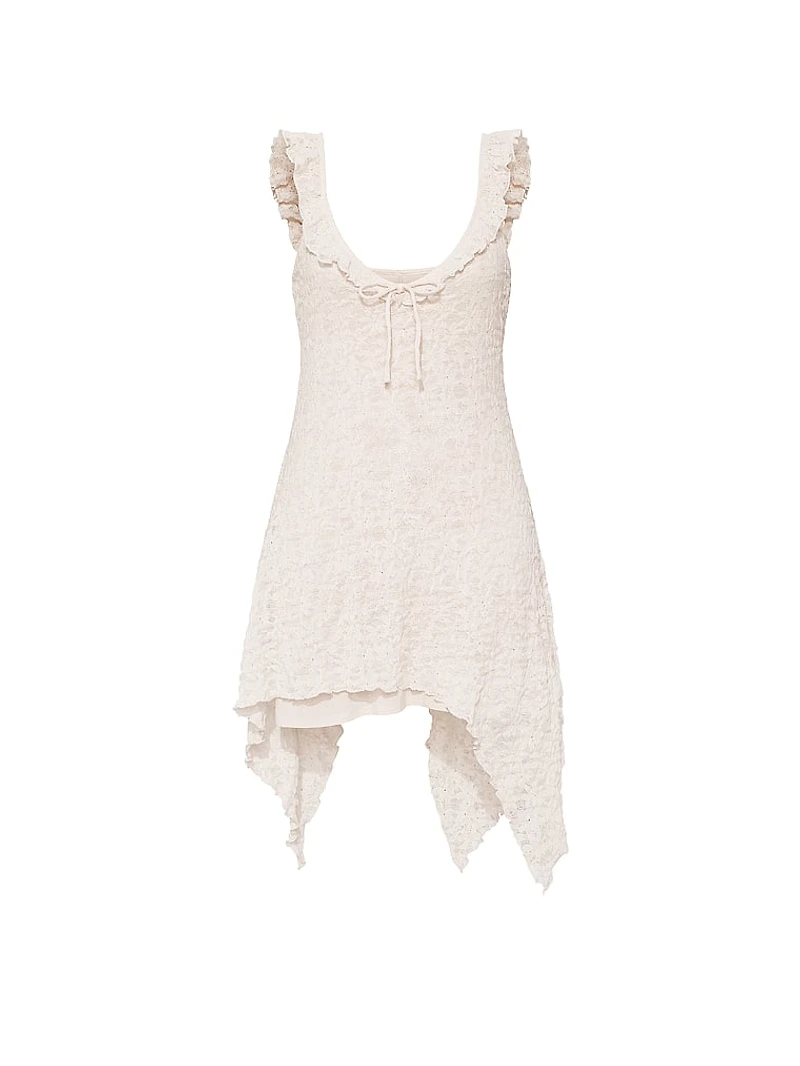 Handkerchief-Hem Midi Dress