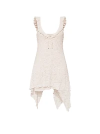 Handkerchief-Hem Midi Dress