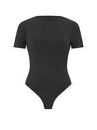 Shapewear by Victoria Smoothing Rib Tee Bodysuit