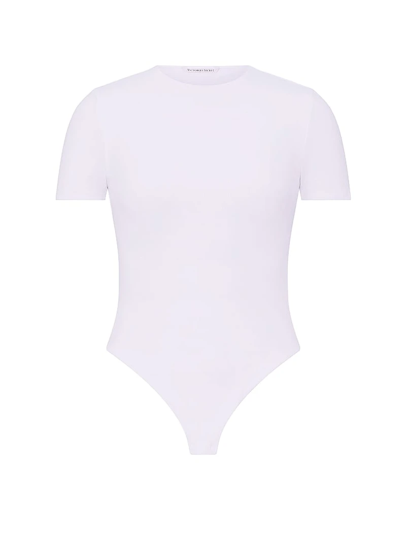 Shapewear by Victoria Smoothing Rib Tee Bodysuit