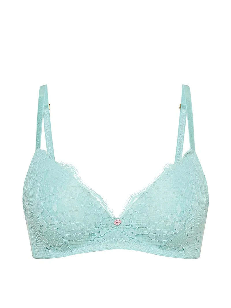 Lace Wireless Push-Up Bra