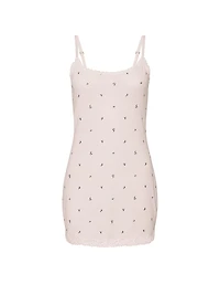 Cotton Shadow Stripe Slip Dress