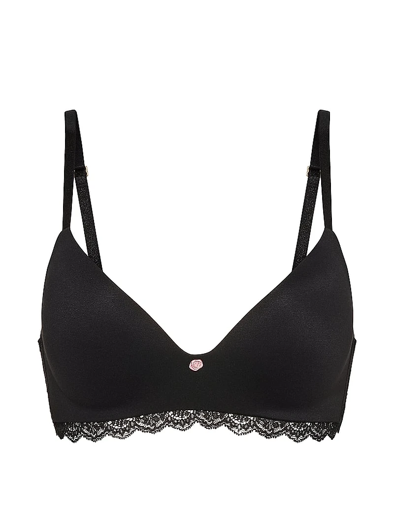 Lace Wireless Push-Up Bra