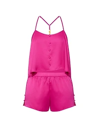 GRWPINK™ Satin Cami & Shorts Pajama Set