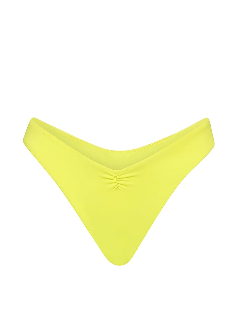 Cinched Thong Bikini Bottom
