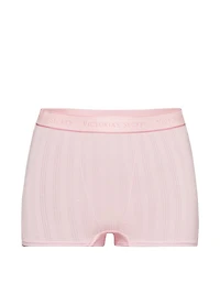 Logo Cotton High-Waist Boyshort Panty