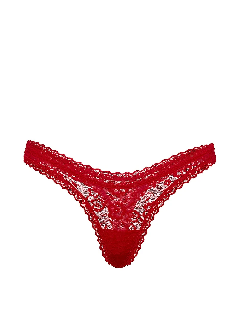 Lace Ultra-Mini Scoop Thong Panty